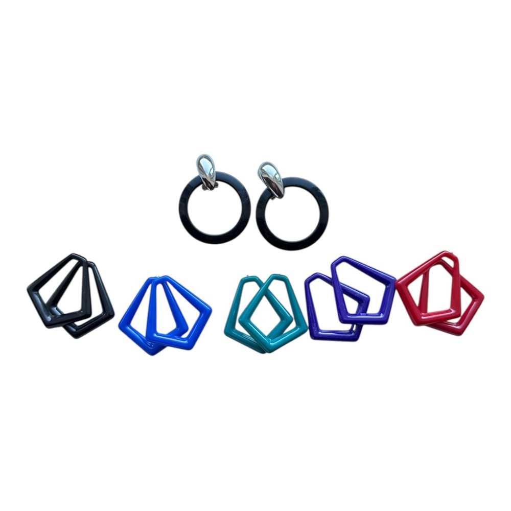 Astor Interchangeable Mod Earrings Clip On Set
